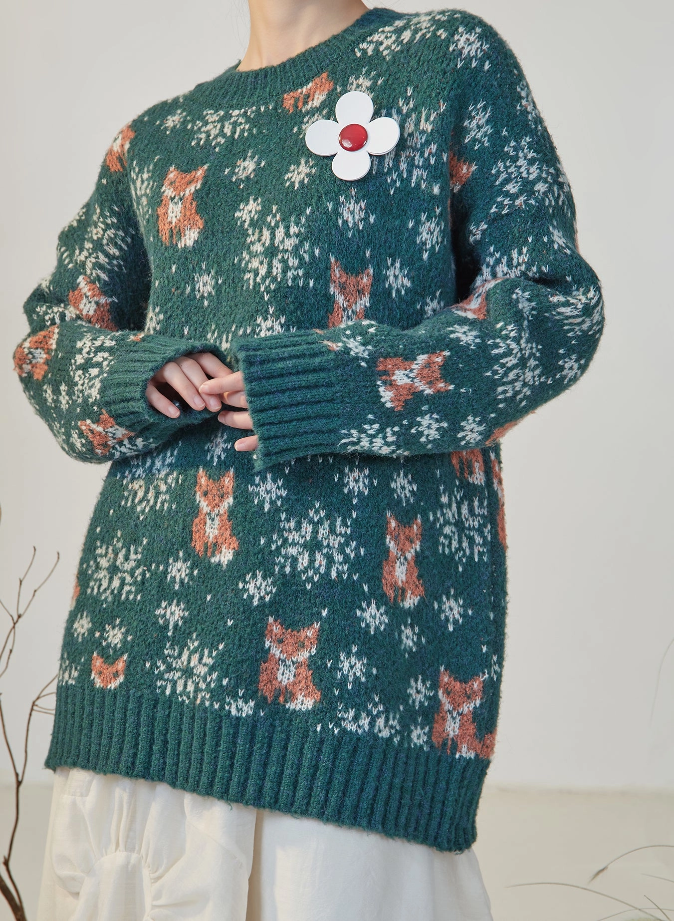 Winter Fox Sweater (3 Colors)