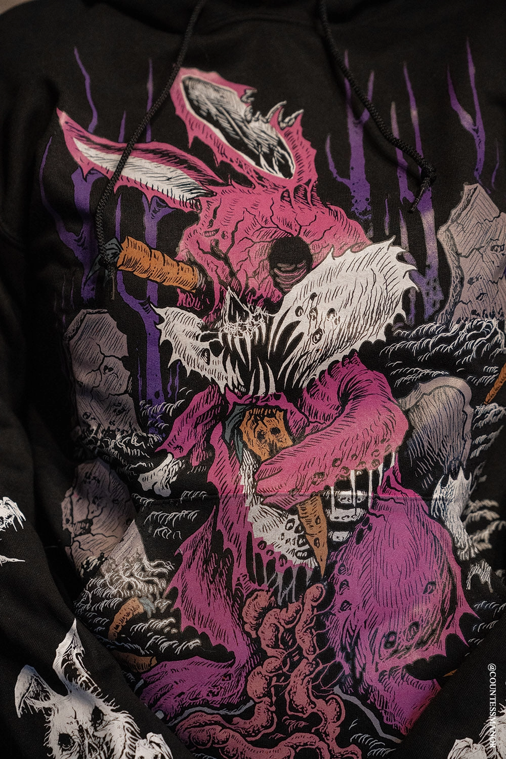 Zombunny Hoodie [Zipper or Pullover] [CREEPY COLOR VERSION]