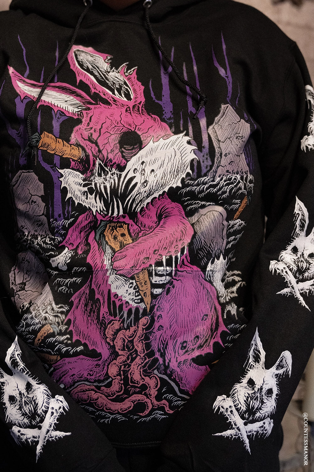 Zombunny Hoodie [Zipper or Pullover] [CREEPY COLOR VERSION]